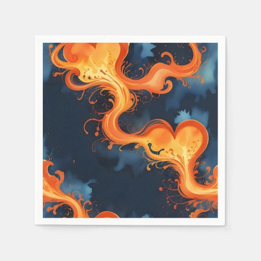 Heart of Flames Fire & Skies Servet (Voorkant)