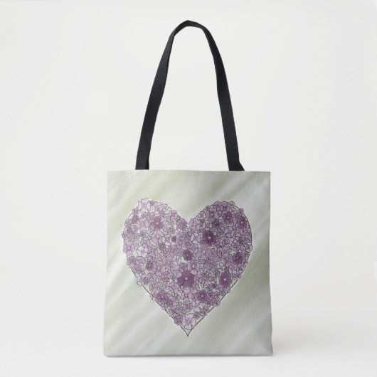 Heart of Flowers Tote Bag (Voorkant)