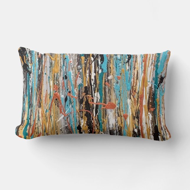 Heart of Gold Cotton Lumbar Sierkussen Kussen (Voorkant)