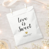 Heart of Gold Love is Sweet Favor Bag Bedankzakje (Geknipt)