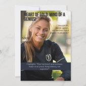 Heart of Gold, Mind of a Genius eerbetoon voor stu Feestdagenkaart (Voorkant)