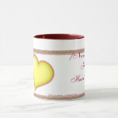 Heart of Gold Personalized Mug Mok (Midden)