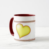 Heart of Gold Personalized Mug Mok (Voorkant links)