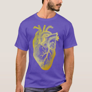 Heart of Gold Vintage Heart Anatomy T-shirt