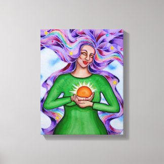 Heart of Healing 3 van Rita Loyd Canvas Afdruk