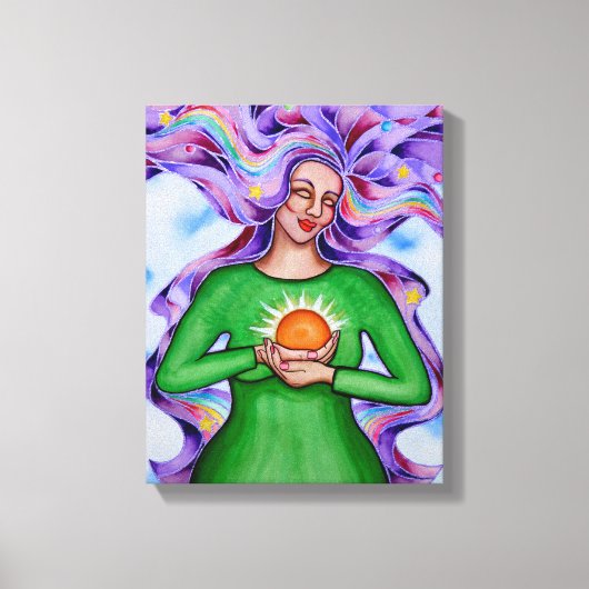 Heart of Healing 3 van Rita Loyd Canvas Afdruk (Voorkant)