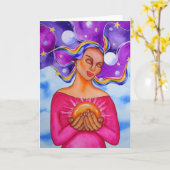 Heart of Healing beroemd gemaakt door Rita Loyd Kaart (Gele Bloem)