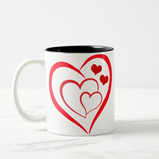 Heart of Hearts Mug Tweekleurige Koffiemok (Links)