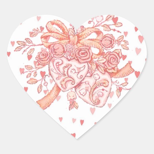 Heart of Hearts Valentijnsdag Stickers (Voorkant)