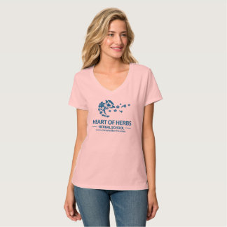 Heart of Herbs Herbal School V-Neck T-shirt