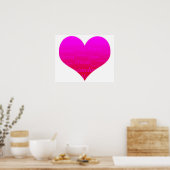 Heart of Hope Pink Motivatie Poster (Keuken)
