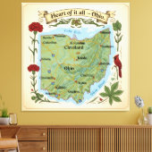 Heart of It All — Ohio Boards Canvas Afdruk (Insitu (Woonkamer))