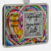 Heart of Joy Custom Personalized Photo Ornament (Rechts)