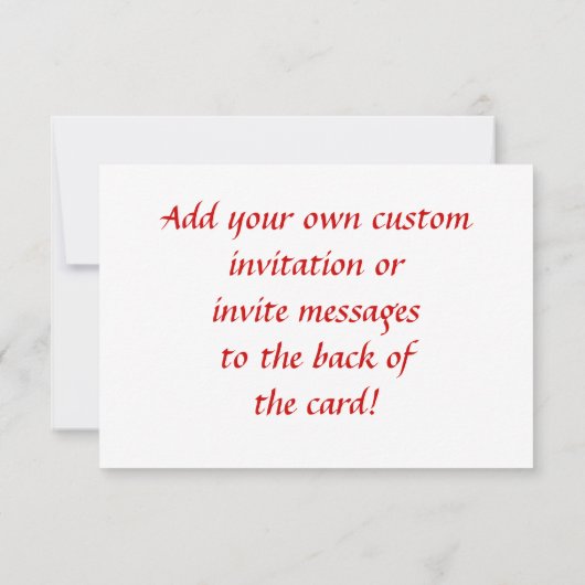 Heart of Joy Custom Small Invitations Kaart (Achterkant)