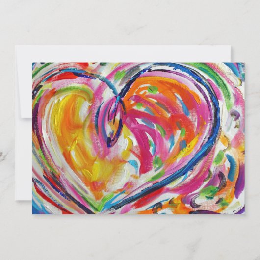 Heart of Joy Invitation Kaart (Voorkant)