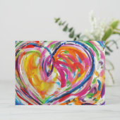 Heart of Joy Invitation Kaart (Staand voorkant)