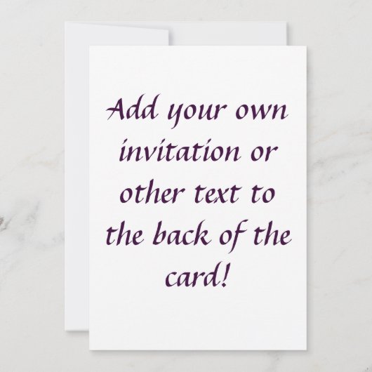 Heart of Joy Invitation Kaart (Achterkant)