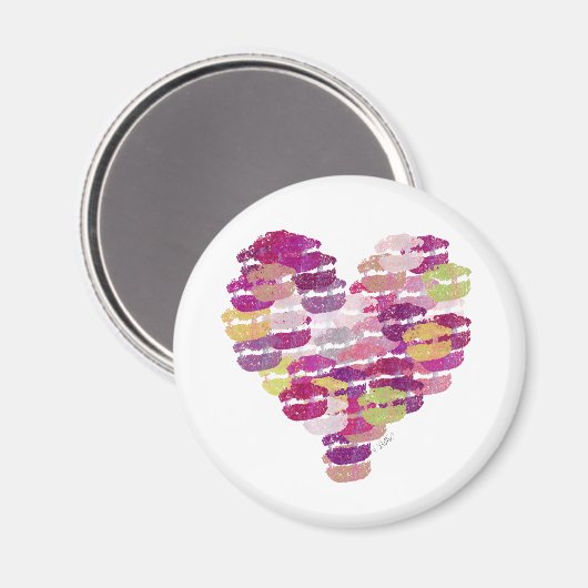 Heart of Kisses Magnet (Voorkant / Achterkant)