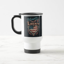 Heart of Liberty Travel is een koffiemok. Reisbeker