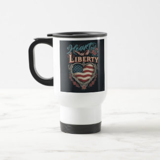 Heart of Liberty Travel is een koffiemok. Reisbeker