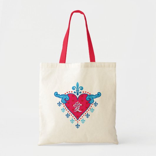 Heart of Love (Chinees) Tote Bag (Voorkant)