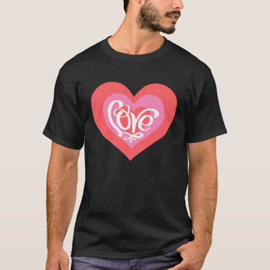 Heart of Love Valentine s Day Men Women T-shirt (Voorkant)