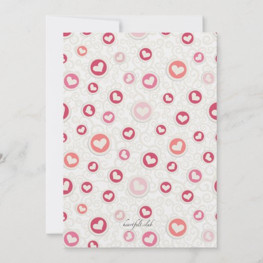 Heart of Mine foto uitnodiging (Achterkant)