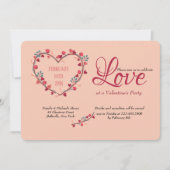 Heart of My Heart Valentijnsdag Party Uitnodiging (Voorkant)