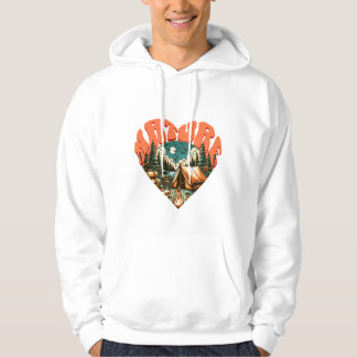 "Heart of Nature" Hoodie: A love of camping and tr Hoodie