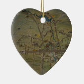 Heart of New Braunfels, Texas Keramisch Ornament (Rechts)