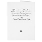 Heart of Prayer, Crown of Holly Card (Achterkant)