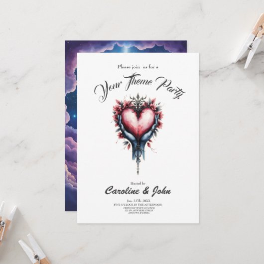 Heart of Quiet Magic. Kaart (Voorkant / Achterkant in situ)