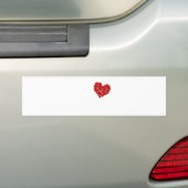 Heart of Skulls - Emo Alternative Grunge Rock Punk Bumpersticker (Op auto)