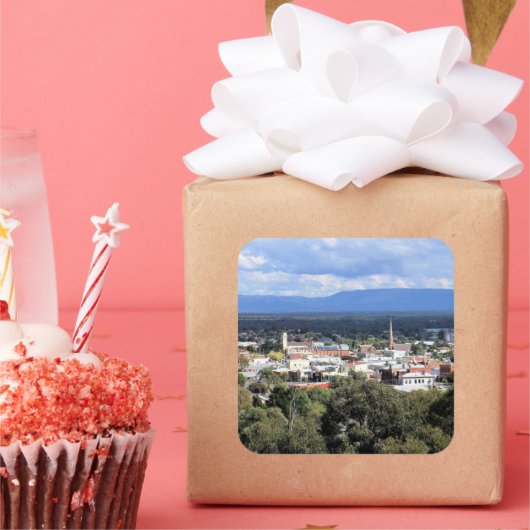 Heart of Stawell and the Grampians Vierkante Sticker (Feest)