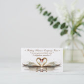 Heart of Swans Wedding Planner Visitekaartje (Staand voorkant)