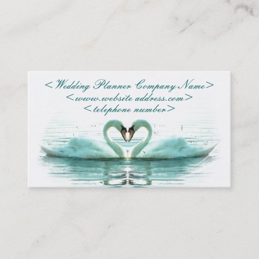Heart of Swans Wedding Planner Visitekaartje (Voorkant)