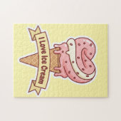 Heart of Sweetness: I Love Ice Cream Legpuzzel (Horizontaal)