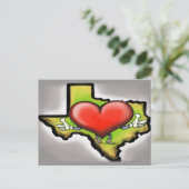 Heart of Texas Briefkaart (Staand voorkant)