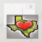 Heart of Texas Briefkaart (Voorkant / Achterkant)