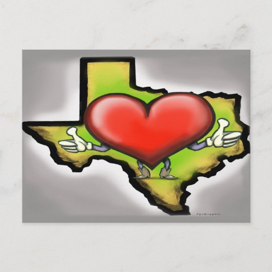 Heart of Texas Briefkaart (Voorkant)
