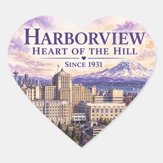 Heart of the Hill Sticker (design B) (Voorkant)