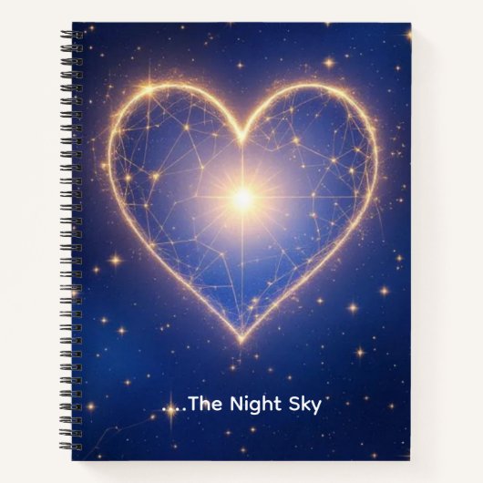 Heart of the Night Sky Notitieboek (Voorkant)