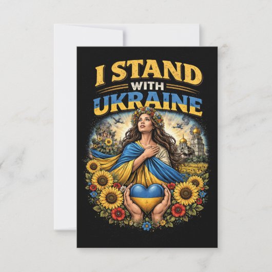 Heart of Ukraine Bedankkaart (Voorkant)