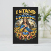 Heart of Ukraine Bedankkaart (Staand voorkant)