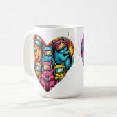 Heart of Welders - Schattigee laskatten Koffiemok (Voorkant links)