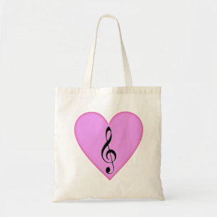 Heart o'G Clef Tote Bag