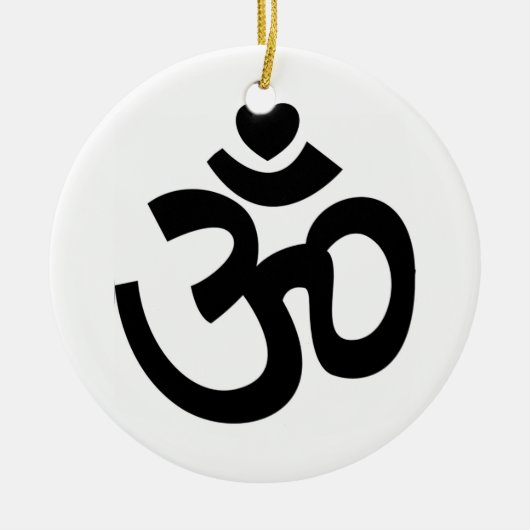 Heart Om Sign - Yoga Ornament (Voorkant)