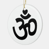 Heart Om Sign - Yoga Ornament (Links)