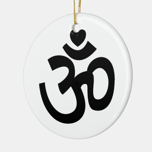 Heart Om Sign - Yoga Ornament (Links)