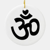 Heart Om Sign - Yoga Ornament (Achterkant)